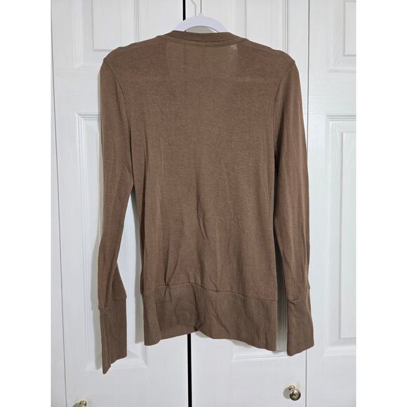 Zenana Outfitters large women's brown button front cardigan - Picture 5 of 10